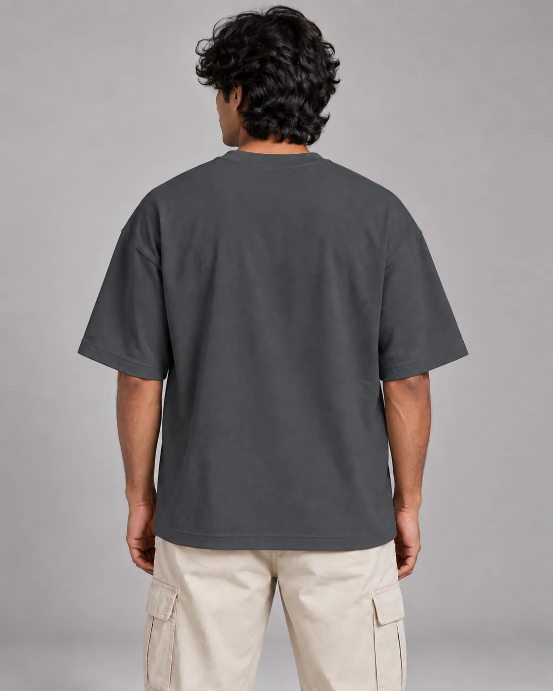 Solid Charcoal Grey view 3