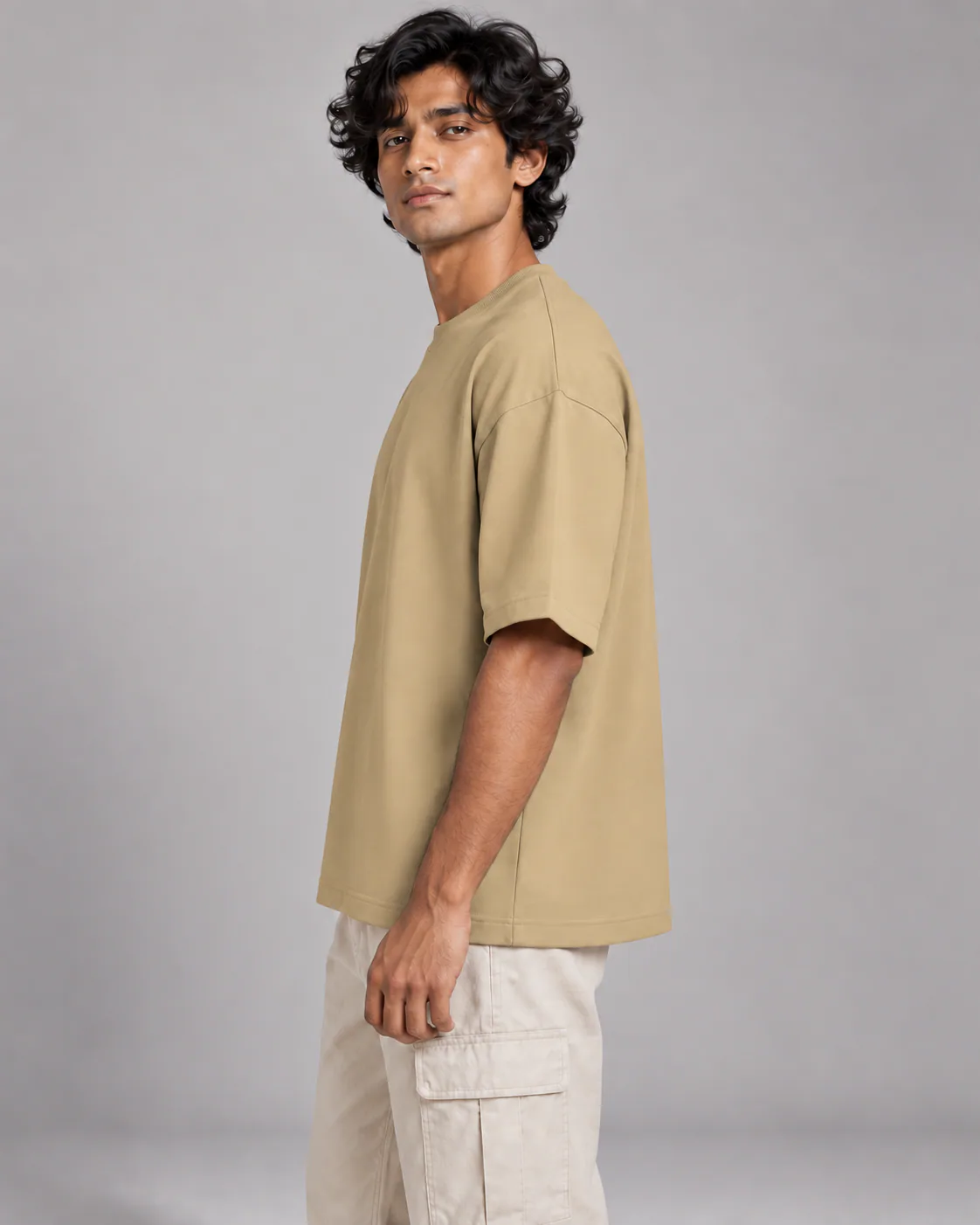 Solid Sand Beige view 5